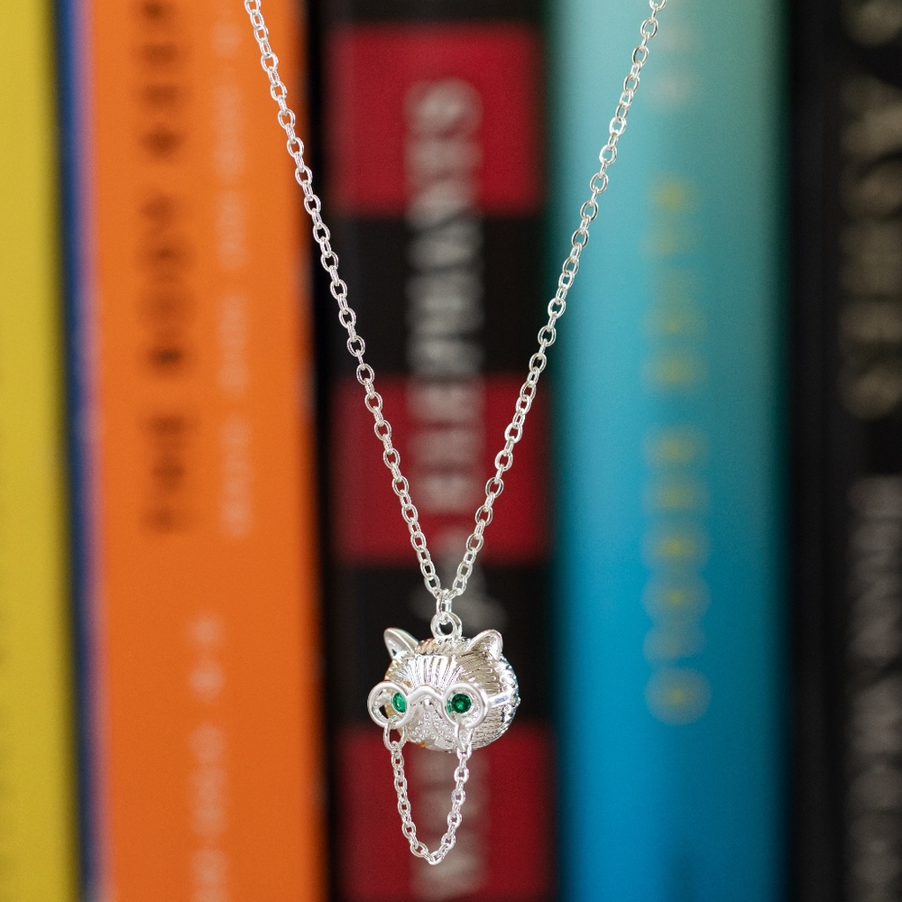 Mr. Fancy Pants Professor Cat Necklace (S925) - Picture 7 of 9